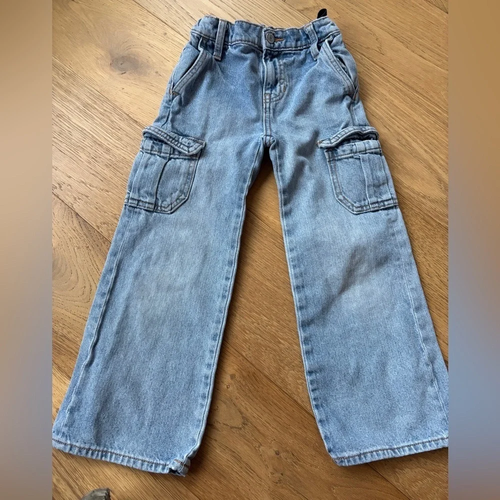 Old navy baggy wide leg jeans girls 6